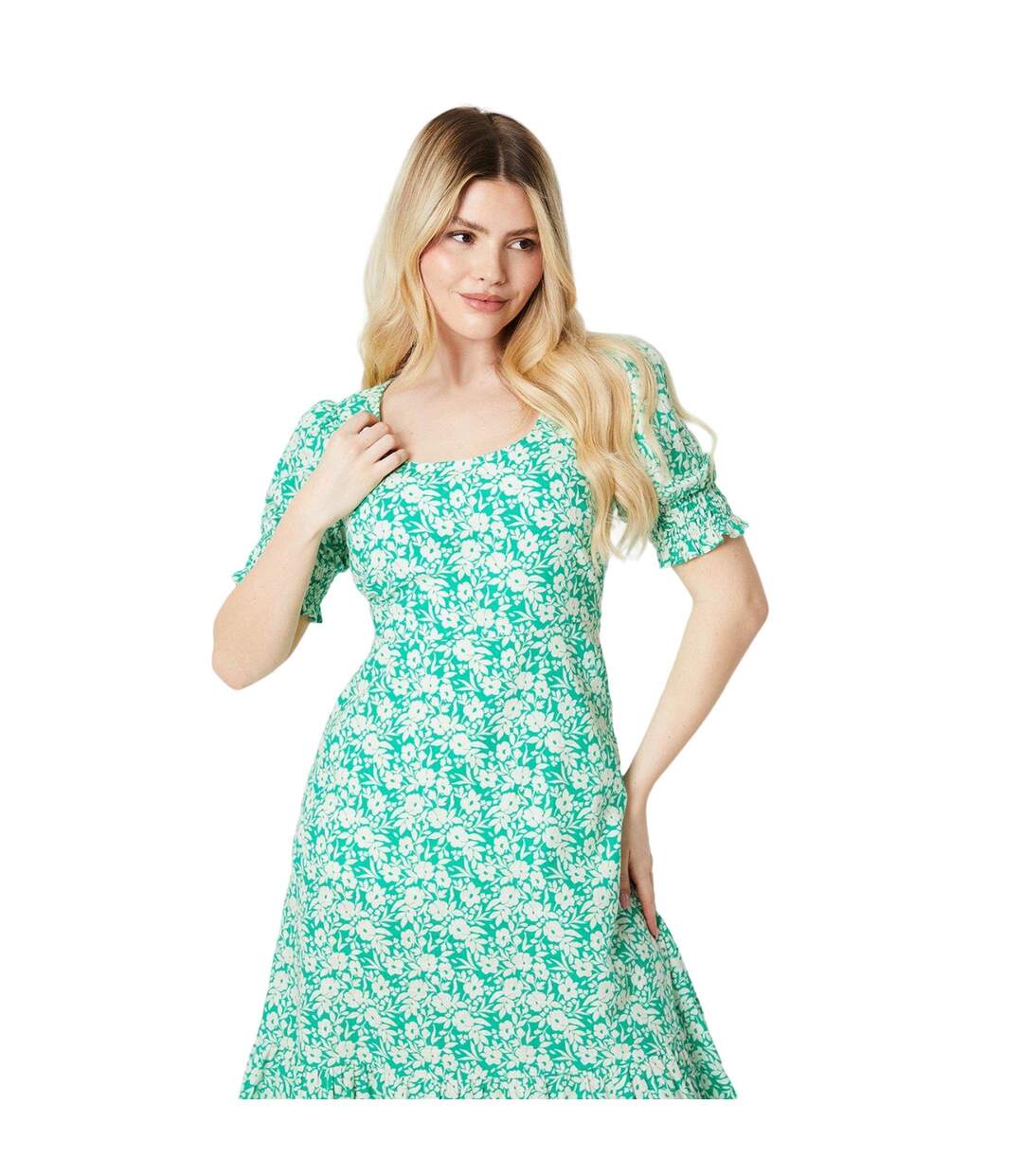 Robe mi-longue femme vert Dorothy Perkins-3