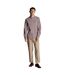 Mens gingham slim long-sleeved shirt burgundy/white Lyle & Scott