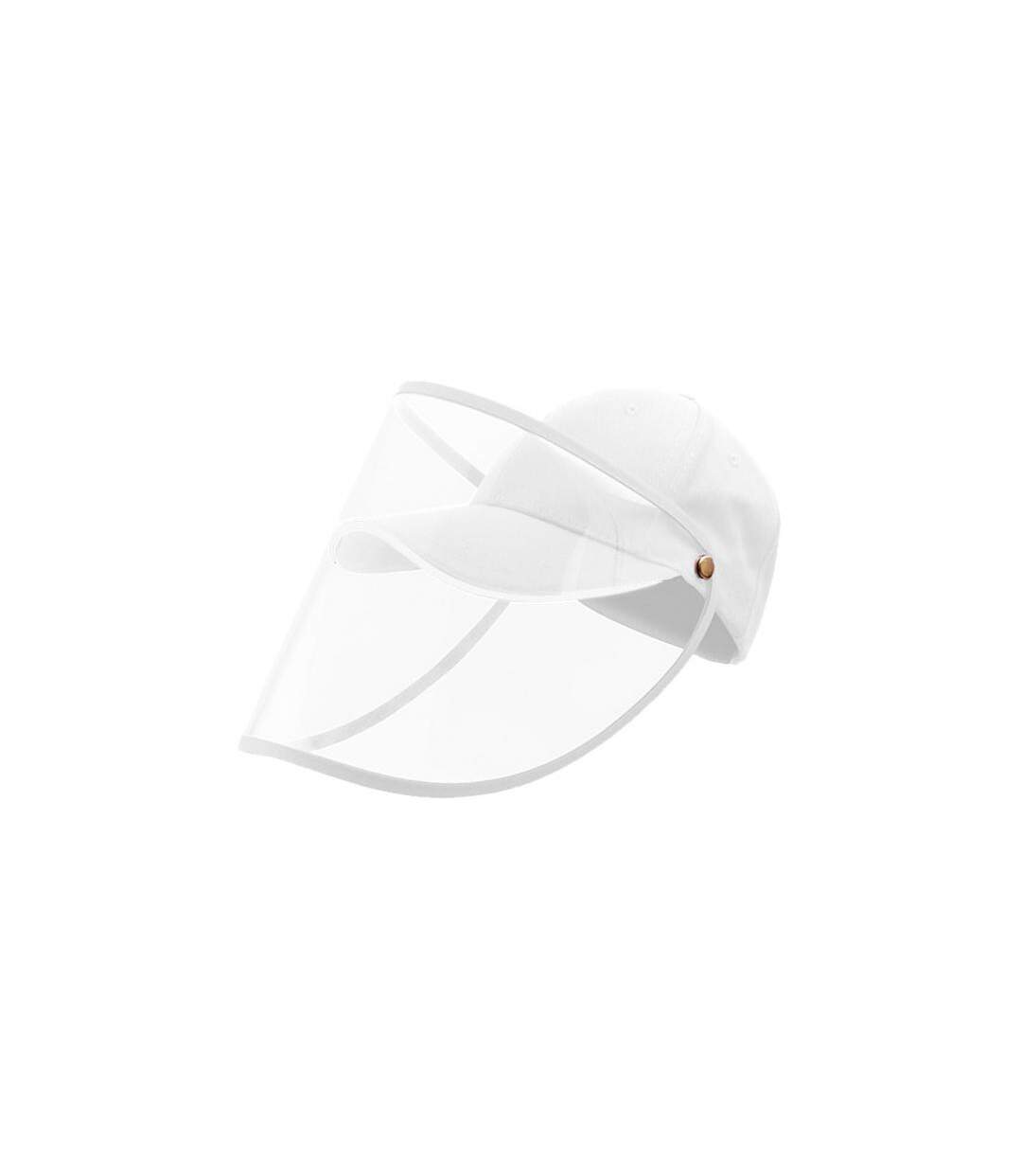 Casquette Protection avec visière Adulte Coton PROTECT Blanc