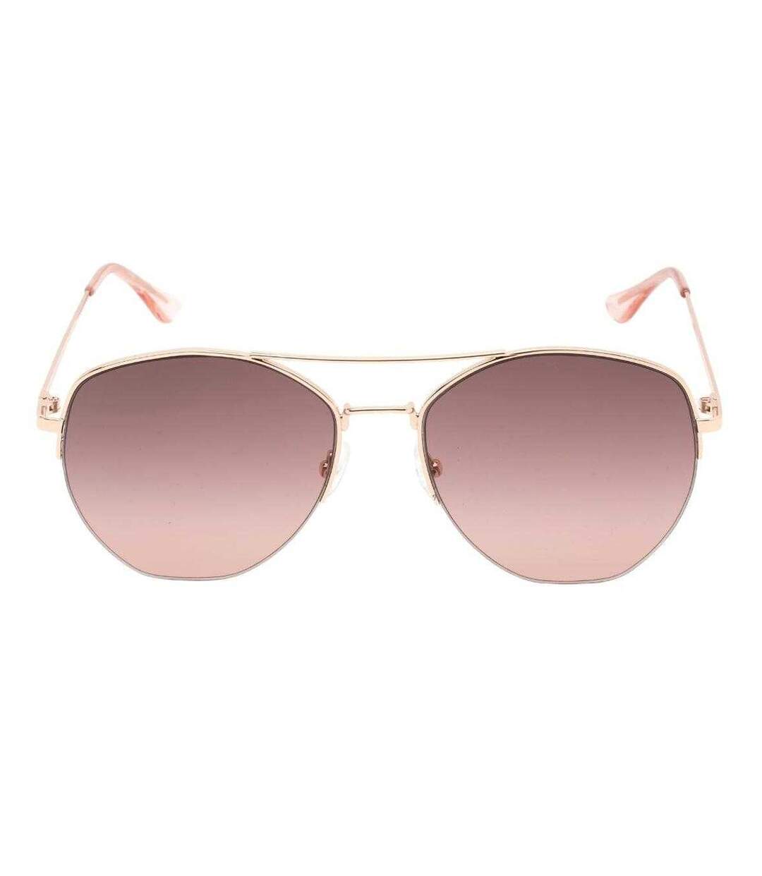 Lunettes De Soleil Motif/style Fumée Homme Taille Unique Rose Doré Calvin Klein-1