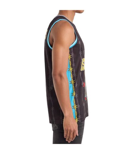 Maillot De Basket Dust N Bones Homme Noir Rouge Bleu Amplified