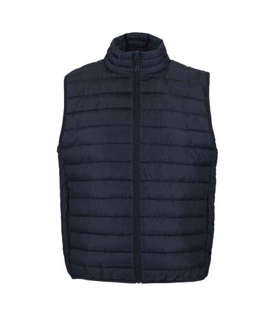 Mens Stream Body Warmer French Navy SOLS