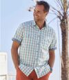Popelinhemd mit sommerlichem Karomuster Atlas For Men