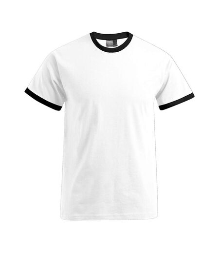 T-shirt Homme Blanc Noir Promodoro