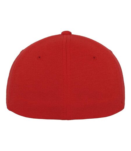Yupoong Mens Flexfit Double Jersey Cap (Red)