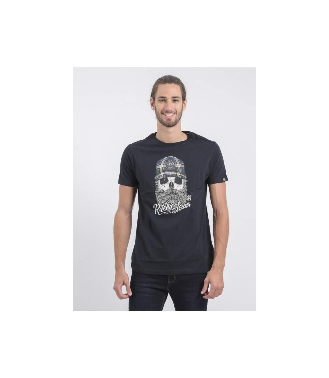 T-shirt col rond pur coton JUMAX-1
