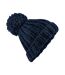 Beechfield Womens/Ladies Oversized Hand Knitted Beanie (French Navy) - UTRW5810