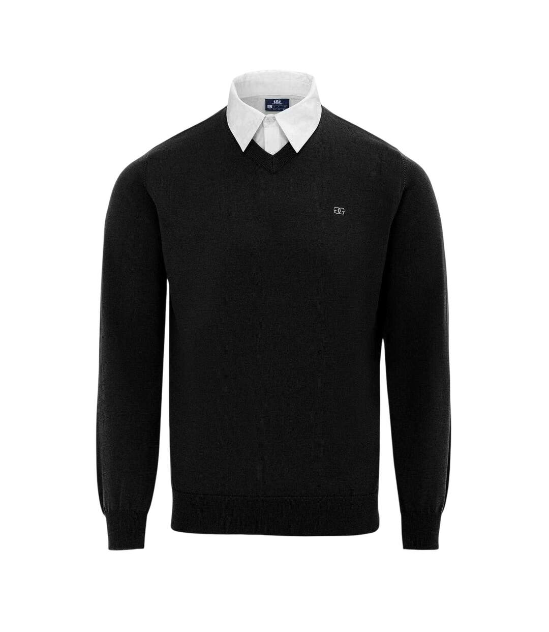 Pull Homme Noir Giorgio-1