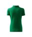 Womens/ladies Cotton Polo Shirt Green Malfini-2