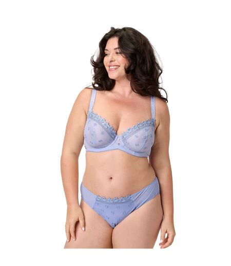 Soutien-gorge armatures grand maintien bleu Myosotis