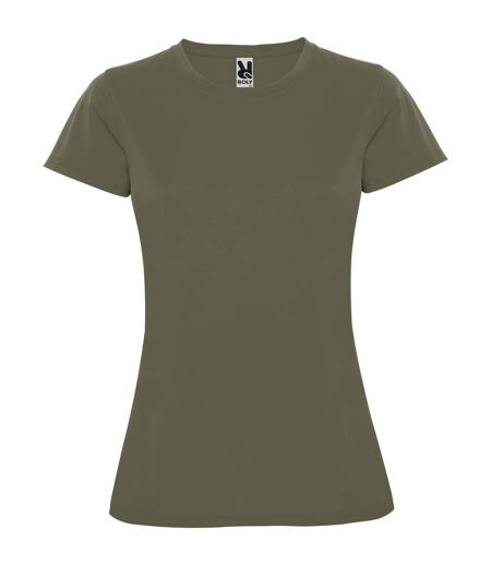 T-shirt Montecarlo Femme Vert Militaire Roly Sport