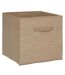 Lot de 2 Boites de rangement pliable en jute - 31 x 31 - Marron