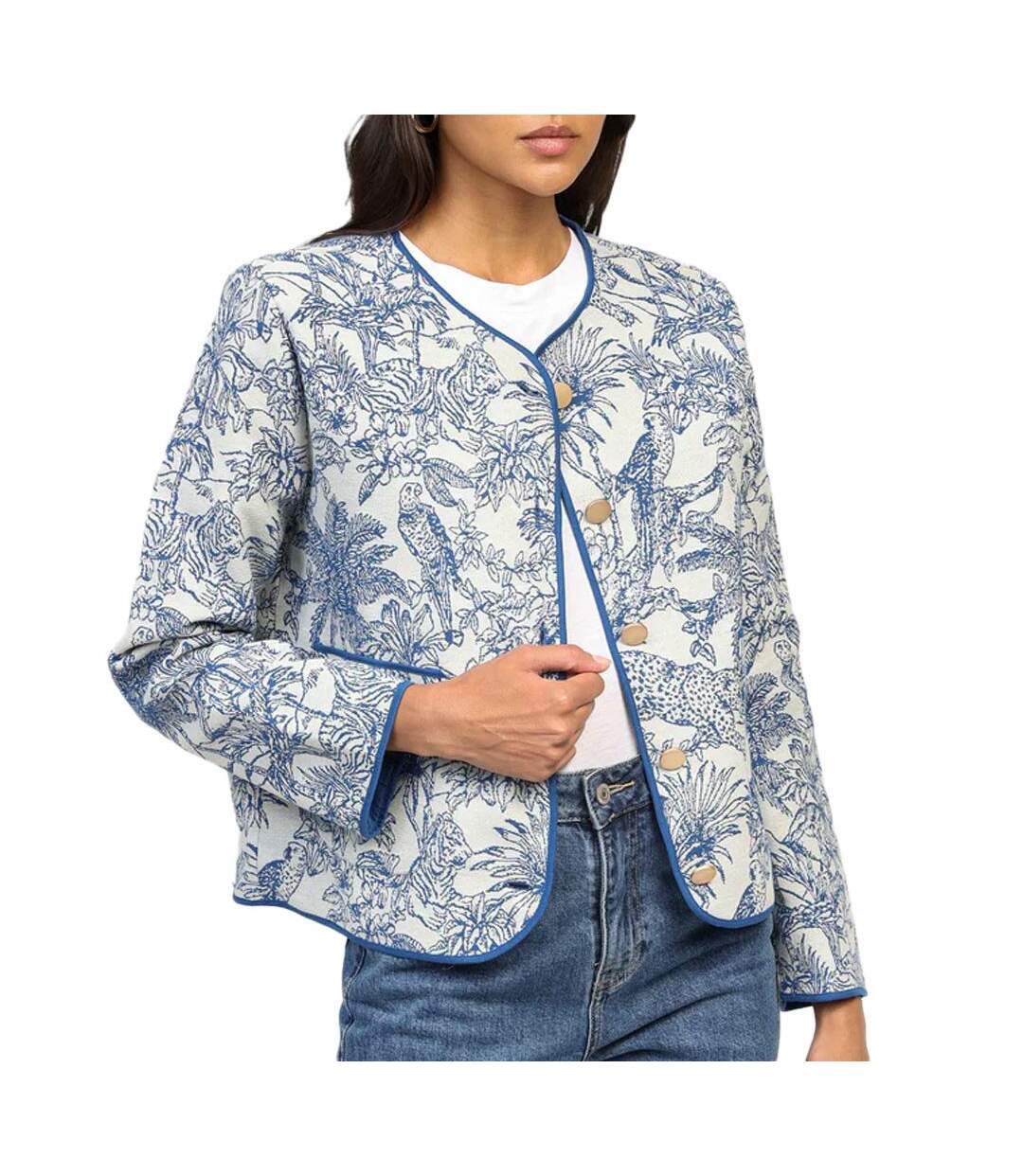 Veste bleu femme an'ge iris-1