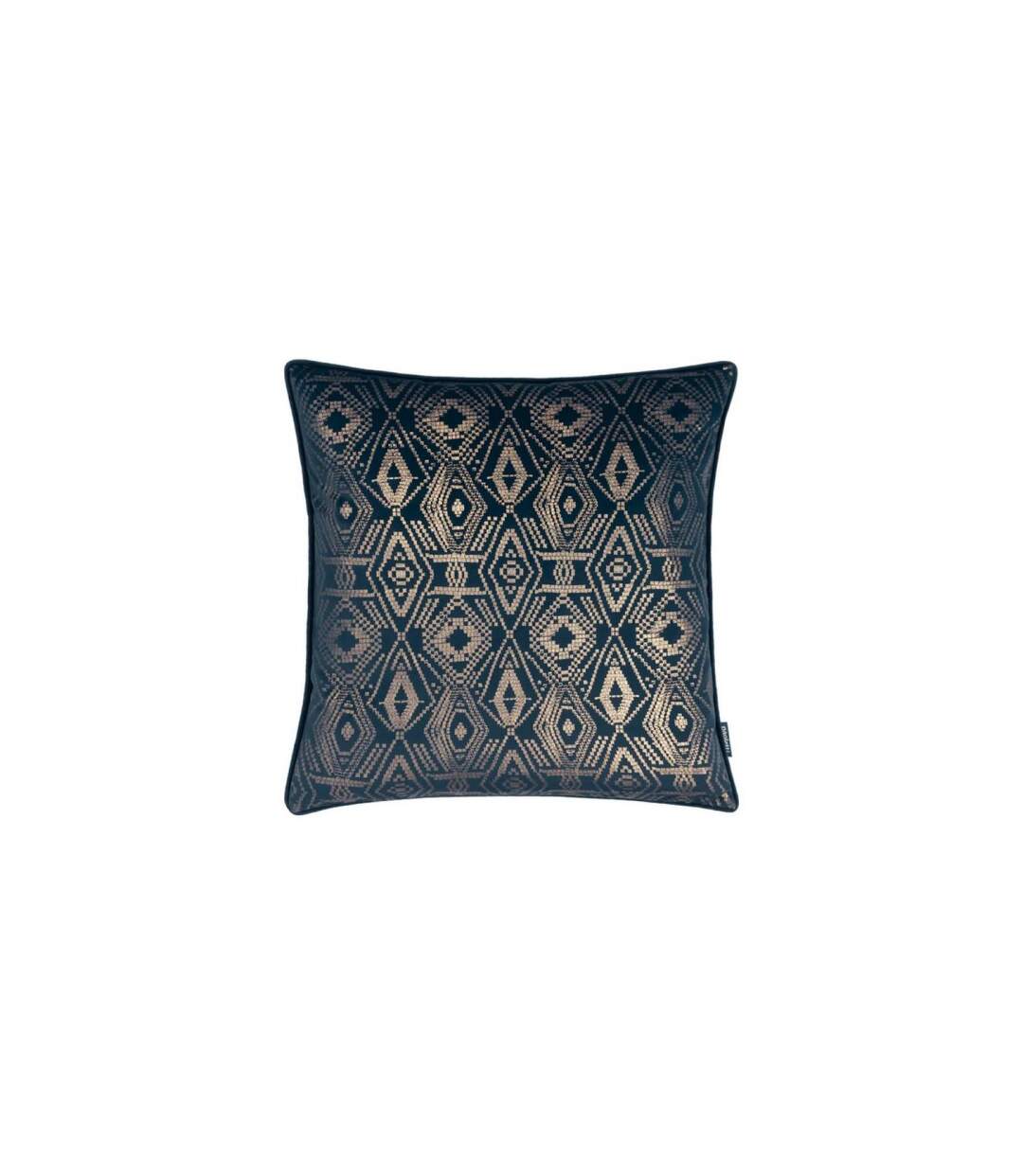 Tayanna velvet metallic cushion cover 50cm x 50cm navy Paoletti-1