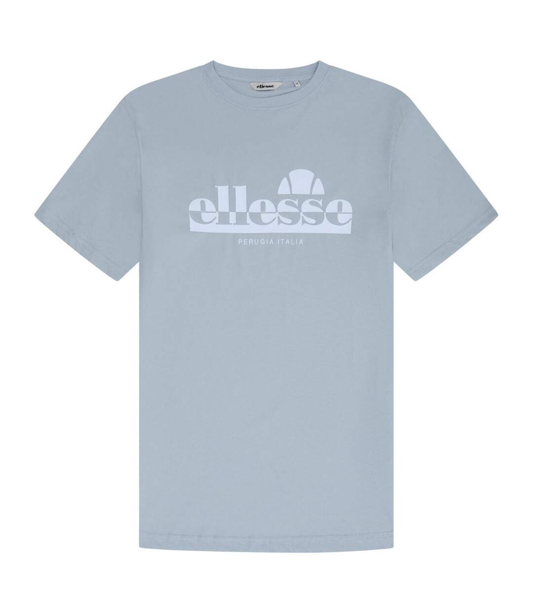 Mens Rillas Logo T-shirt Light Grey Ellesse-1