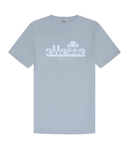 Mens Rillas Logo T-shirt Light Grey Ellesse