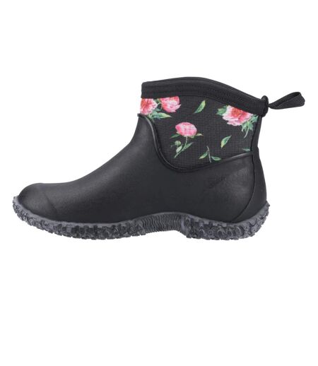 Womens/ladies muckster ii all purpose ankle boots black/peony Muck Boots