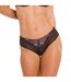 Shorty tanga noir/violet Amants