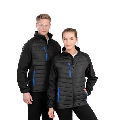 Doudoune Softshell Compass Homme Noir Bleu Roi Result