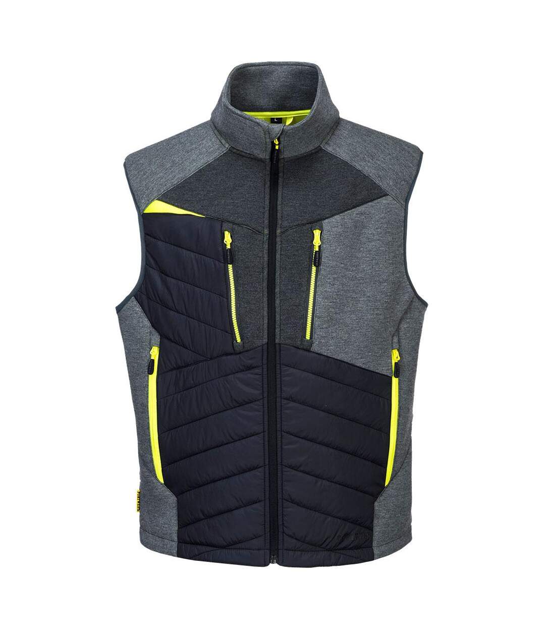 Mens dx4 baffled hybrid gilet metal grey Portwest-1