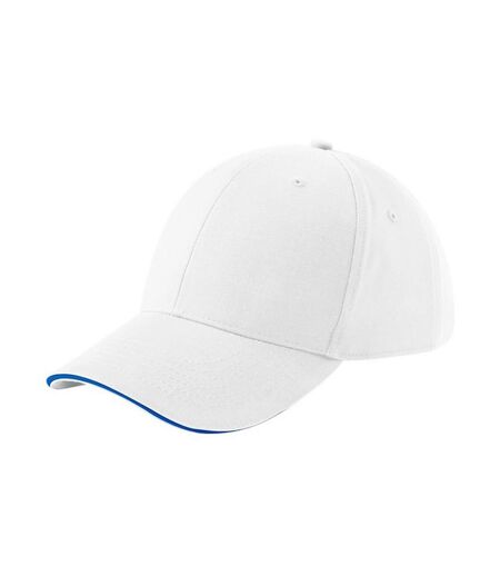 Casquette Athleisure Blanc Bleu Roi Vif Beechfield