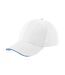 Casquette Athleisure Blanc Bleu Roi Vif Beechfield-2