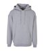 Sweat À Capuche Homme Gris Chiné Build Your Brand-1
