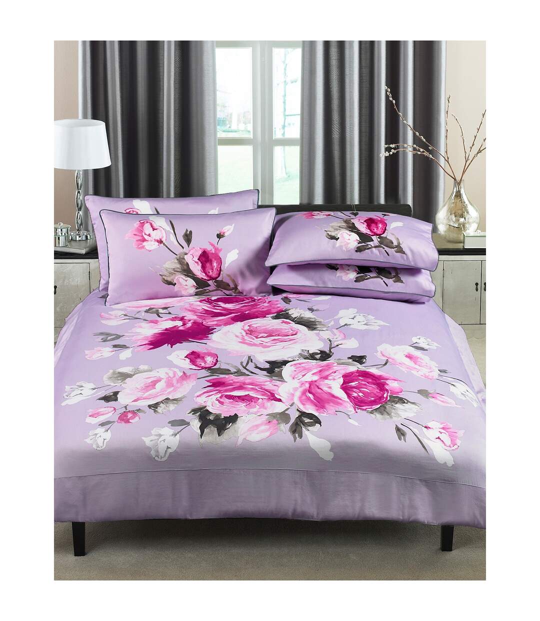 Windsor parure de lit mauve Riva Home