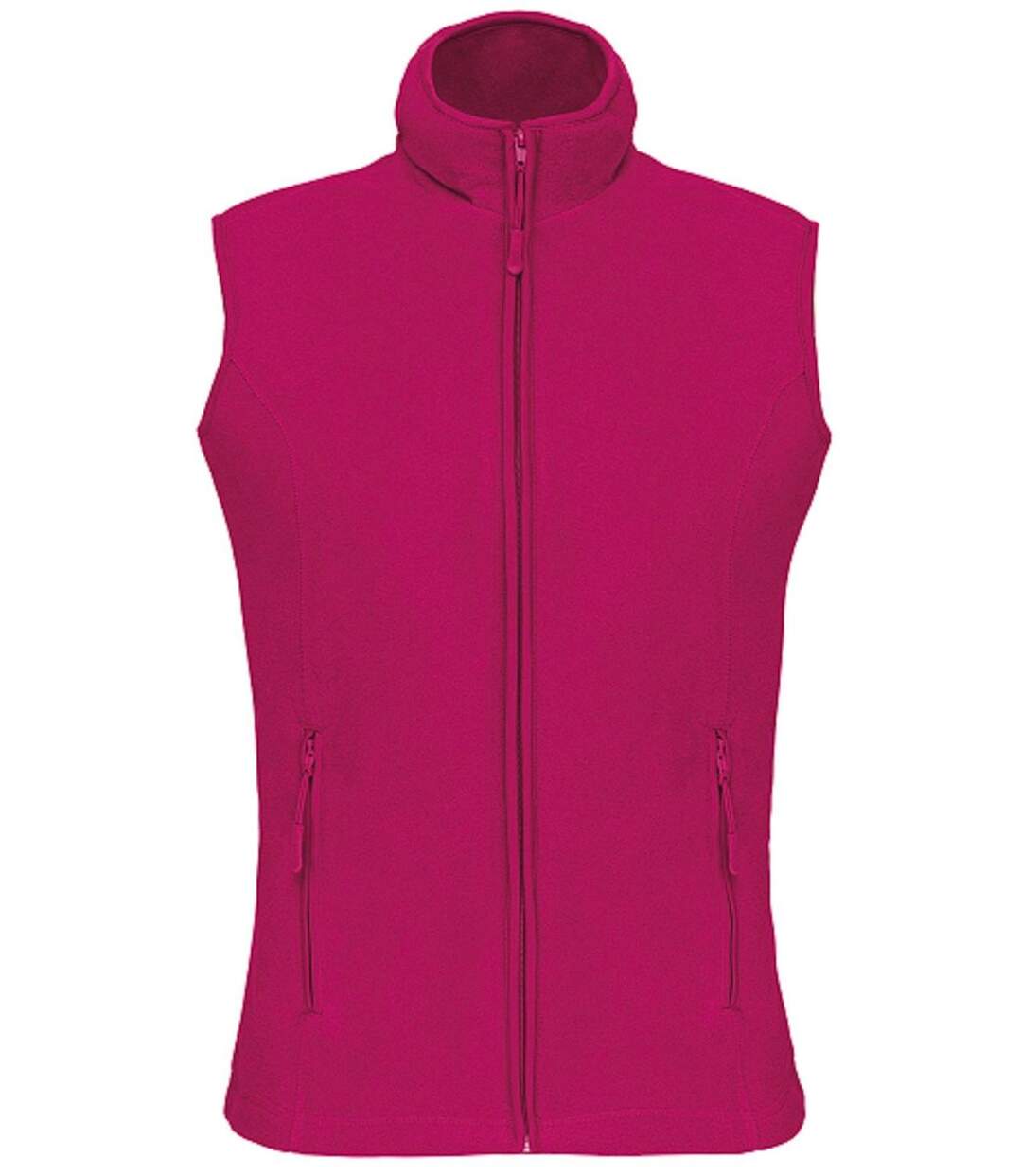 Gilet sans manches micro polaire femme - K906 - rose fuchsia