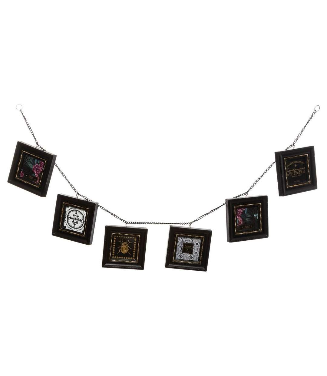 Guirlande Décorative Flower 96cm Noir-1