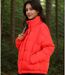 Doudoune femme couleur rouge - Manches longues - Capuche