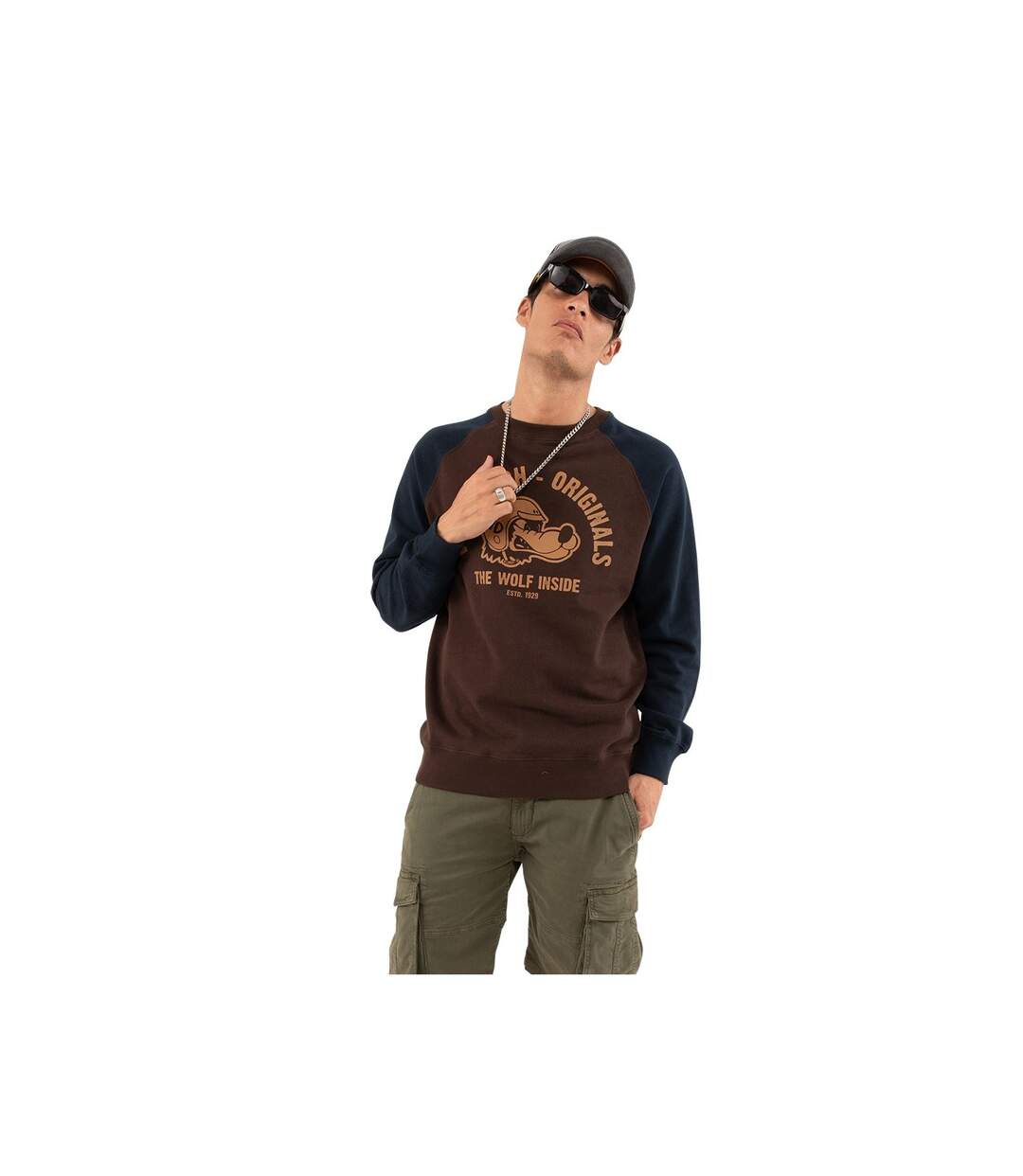 Sweat Col Rond homme en coton Doggy Vondutch