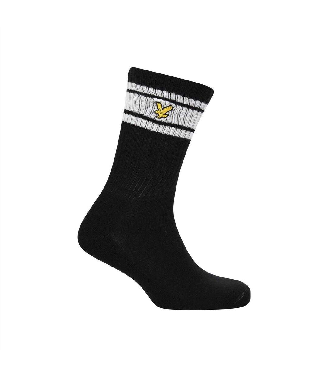Lot De 3  Chaussettes De Sport Grant Homme Blanc Gris Noir Lyle & Scott-4