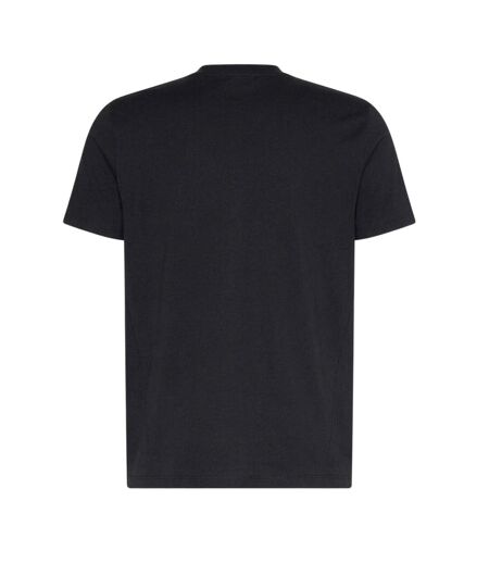 Mens Box Logo Cotton Crew Neck Regular T-shirt Black Calvin Klein