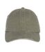 Unisex Adult Faded Washed Baseball Cap Khaki Native Spirit-1