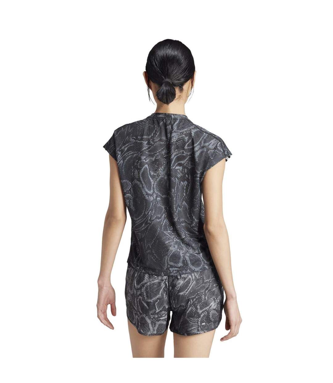 T-shirt Course À Pied Motif/style Imprimé Serpent Femme Noir Adidas-2