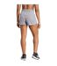 Womens/ladies Lux Stretch Woven Zip Pocket Sweat Shorts Grey Adidas-2
