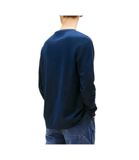 T-Shirt manches longues bleu homme tommy hilfiger chest - m