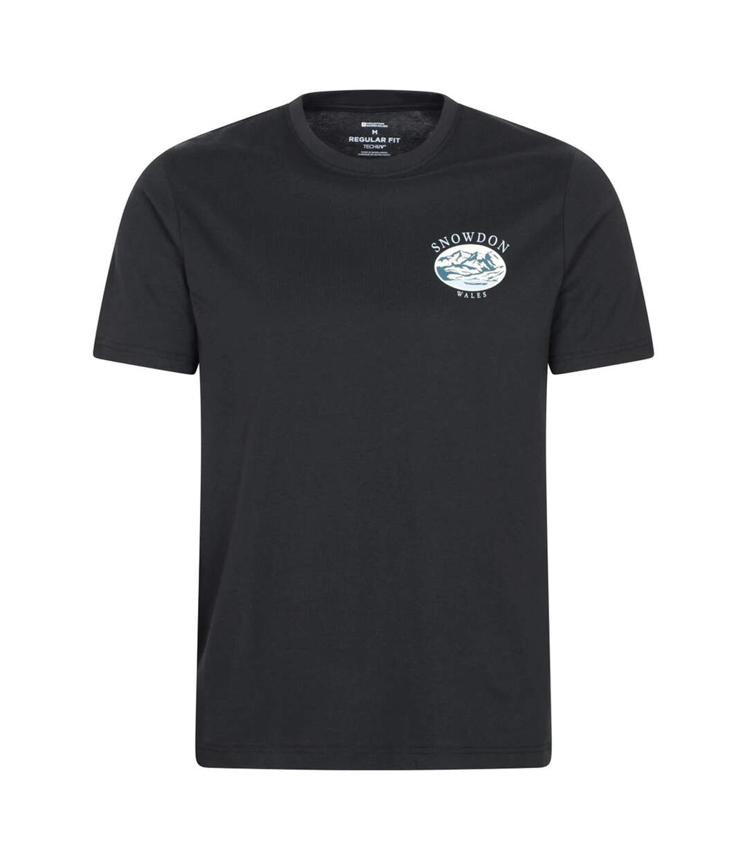 Mens Snowdon Short-sleeved T-shirt Black Mountain Warehouse-1