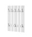 Patère Murale Déco Cassis 100cm Blanc-1