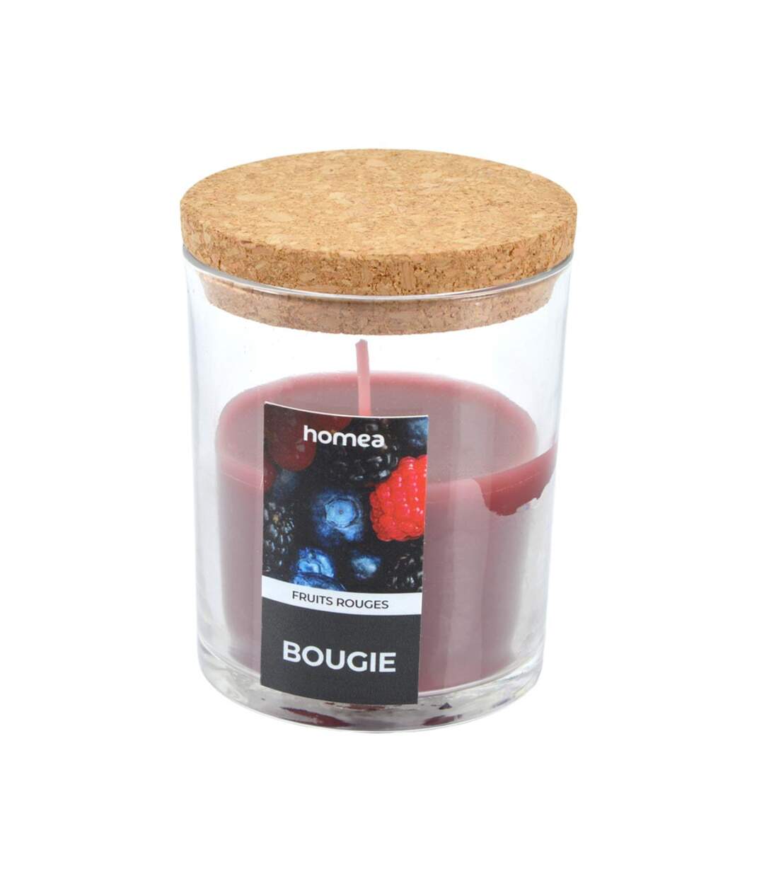 Bougie Verrine Parfumée Essentiel II 8cm Fruits Rouges-1