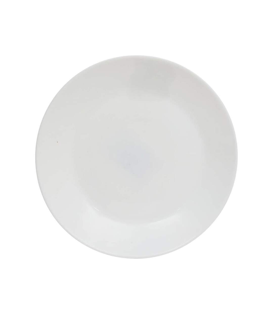Lot de 6 Assiettes à Dessert en Verre Louise 18cm Blanc-1