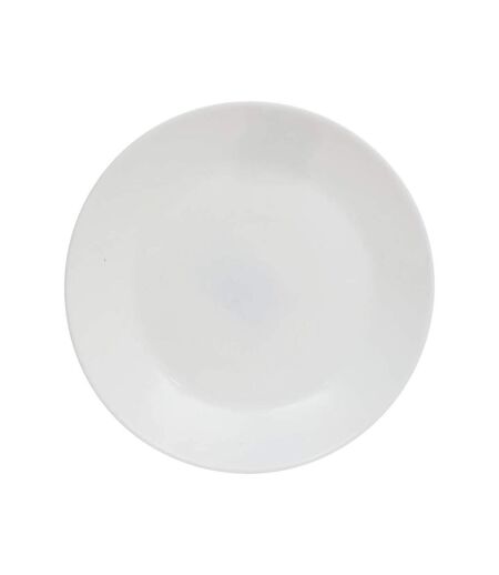 Lot de 6 Assiettes à Dessert en Verre Louise 18cm Blanc