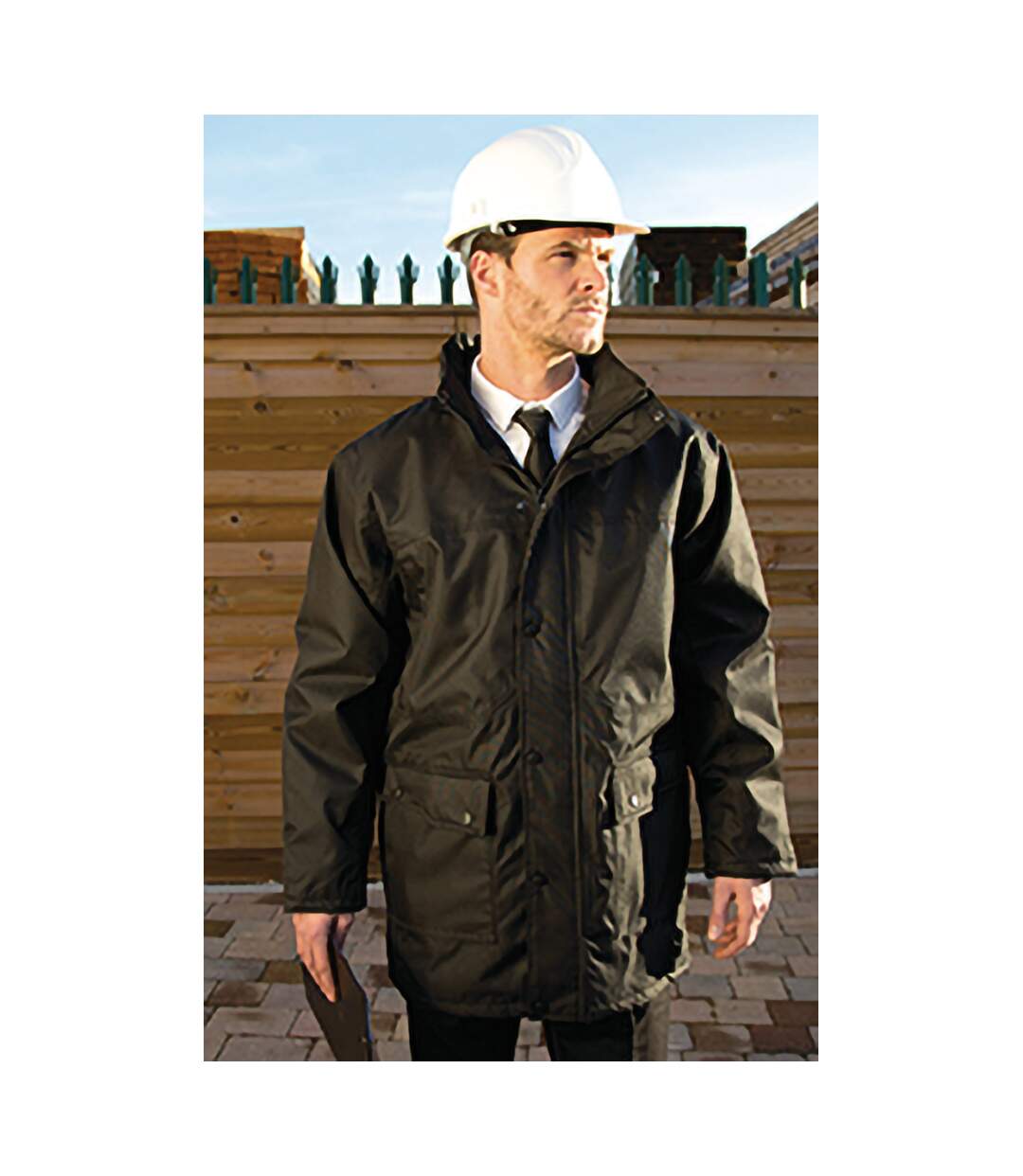 Result Mens Platinum Work Jacket / Coat (Black) - UTBC2800