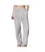 Womens/ladies plush fleece lounge pants silver grey Brand Lab-2