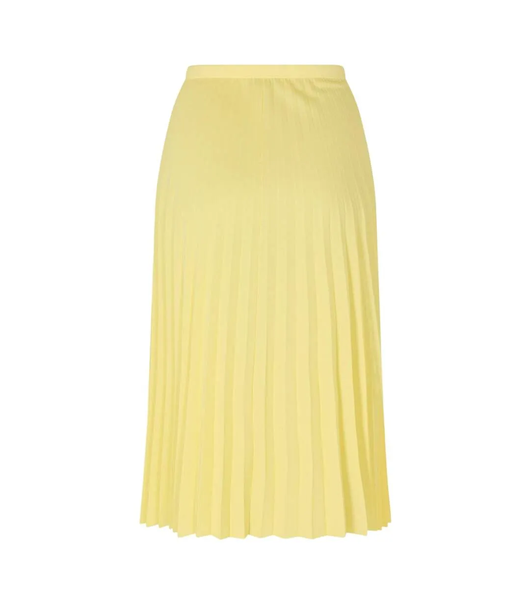 Jupe Mi-longue Motif/style Plissé Femme Jaune Lacoste-2