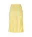 Jupe Mi-longue Motif/style Plissé Femme Jaune Lacoste-2