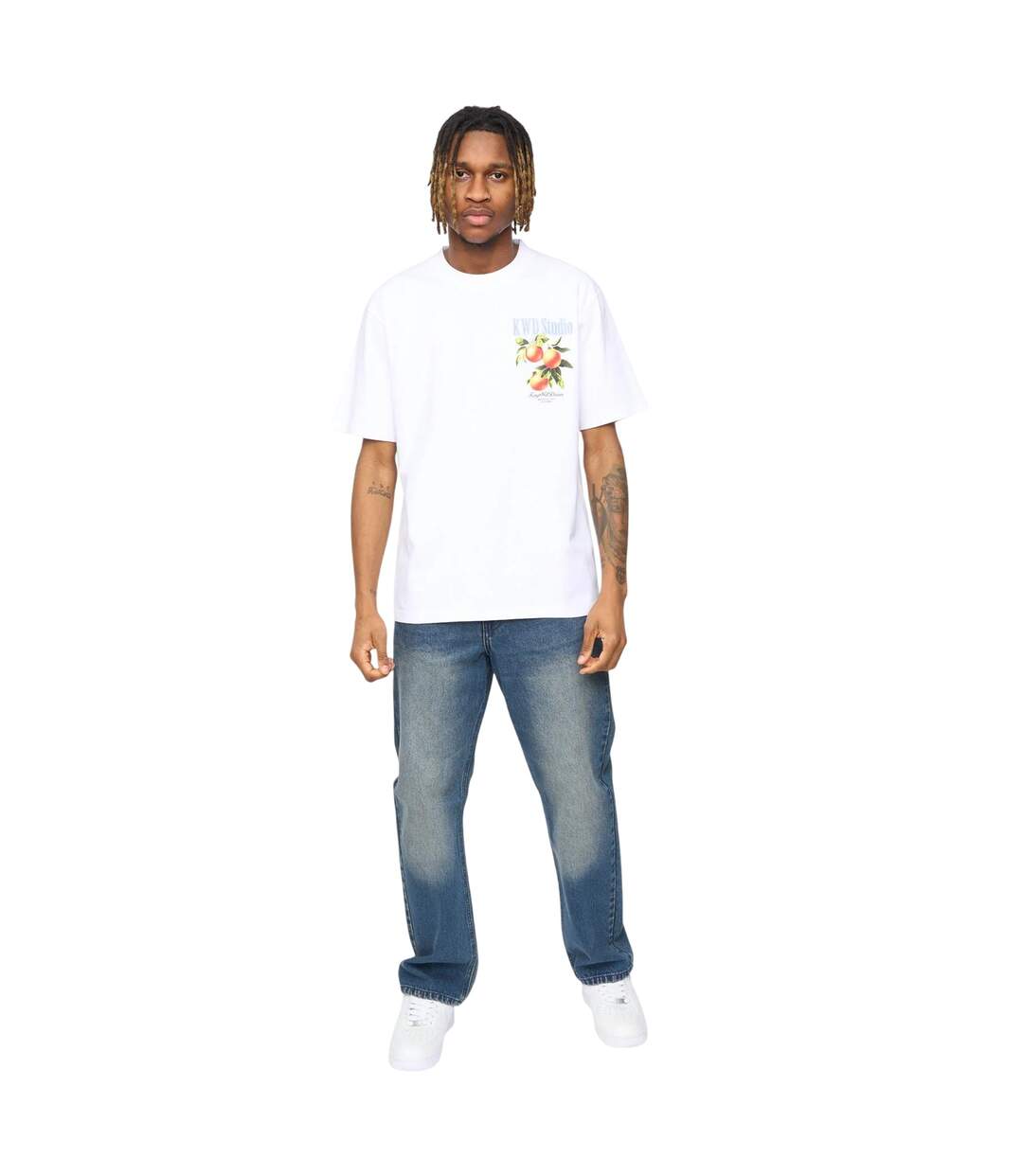 T-shirt Citrus Homme Blanc Kings Will Dream-4