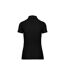 Womens/ladies Pique Anti-bacterial Polo Shirt Black WK. Designed To Work-2