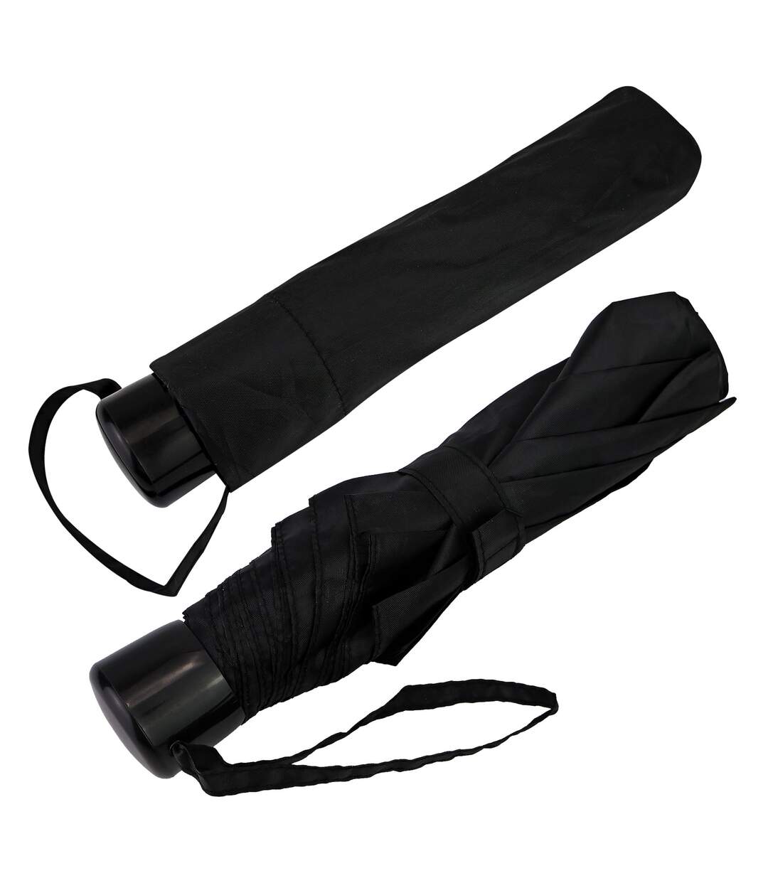 Wind Resistant Umbrella Lightweight Portable Strong Frame Black Compact Design-2